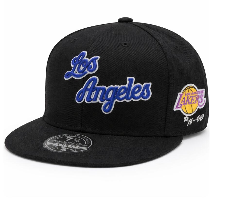 Mitchell & Ness Lakers Hardwood Classics Timeline Fitted Hat 7 1/8 NBA